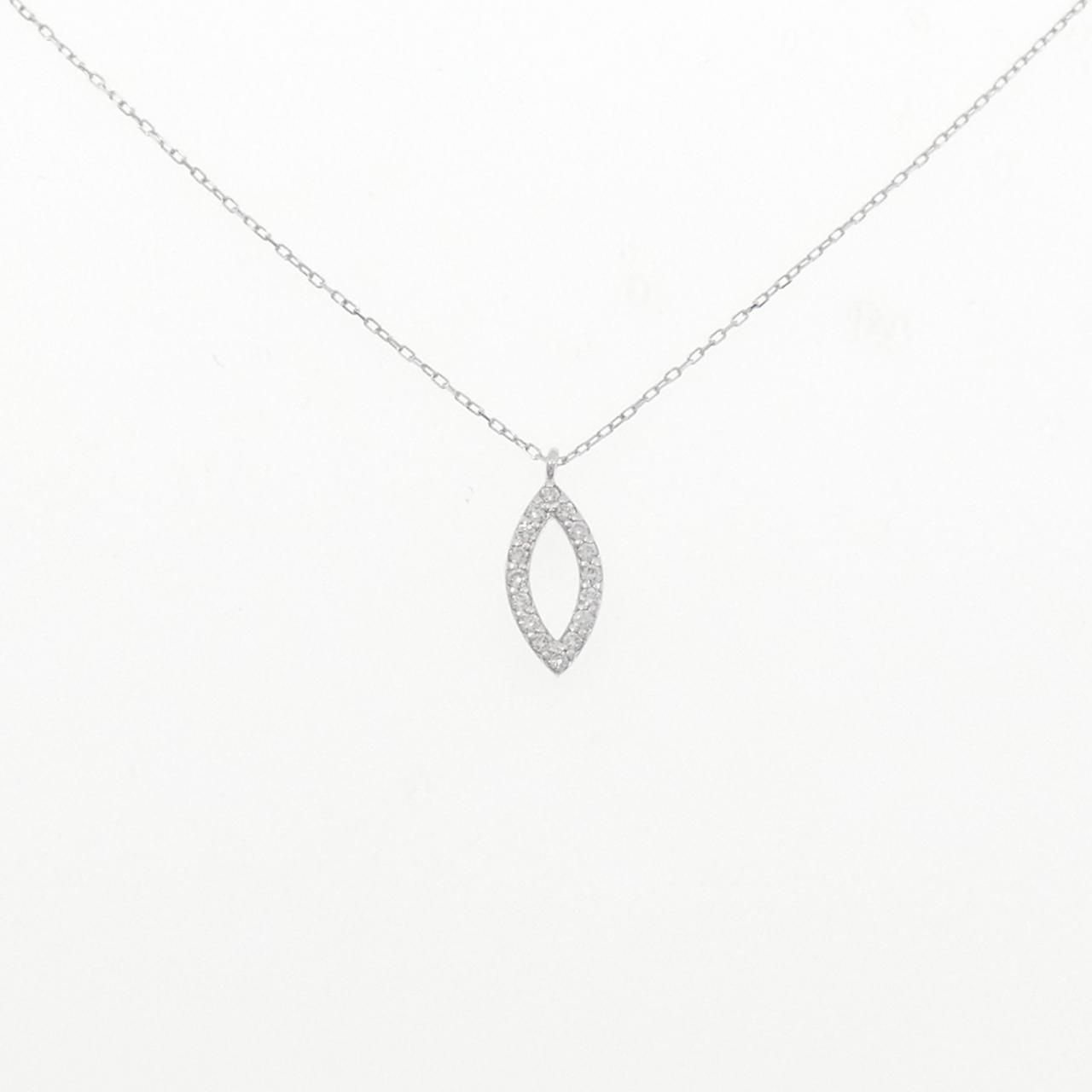K10WG ダイヤモンド ネックレス 0.07CT