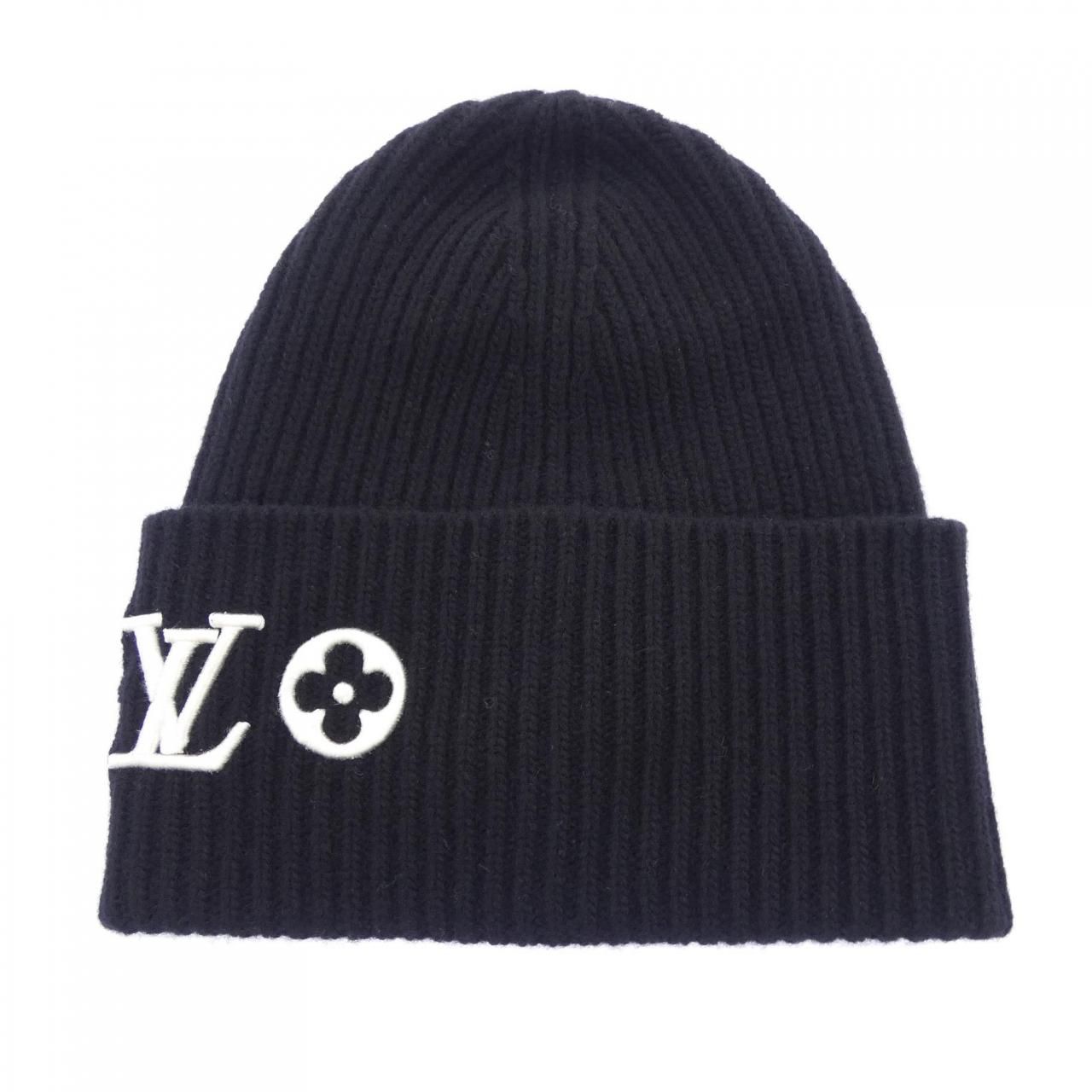 ルイヴィトン LOUIS VUITTON ビーニーLVヘッドライン M77872 ニットキャップ
