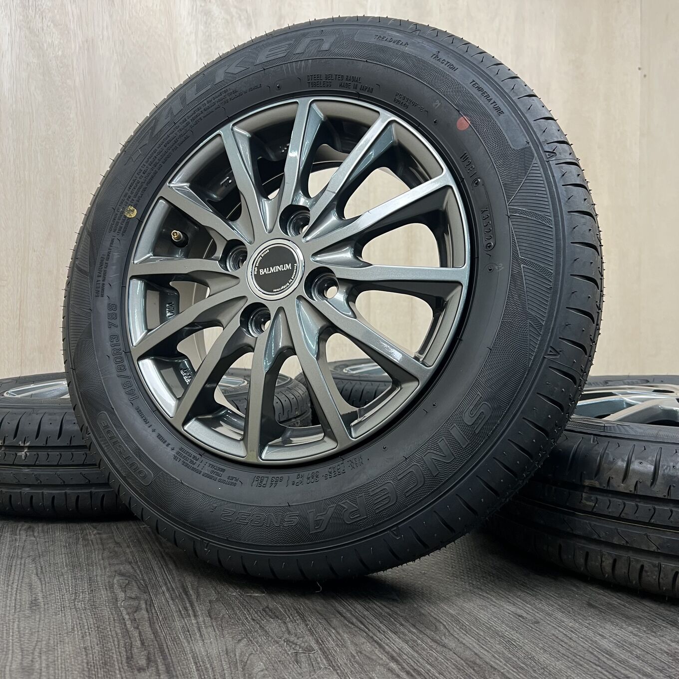 [セット]BRIDGESTONE 13インチ + FALKEN サマータイヤ 145/80R13 #16S40426