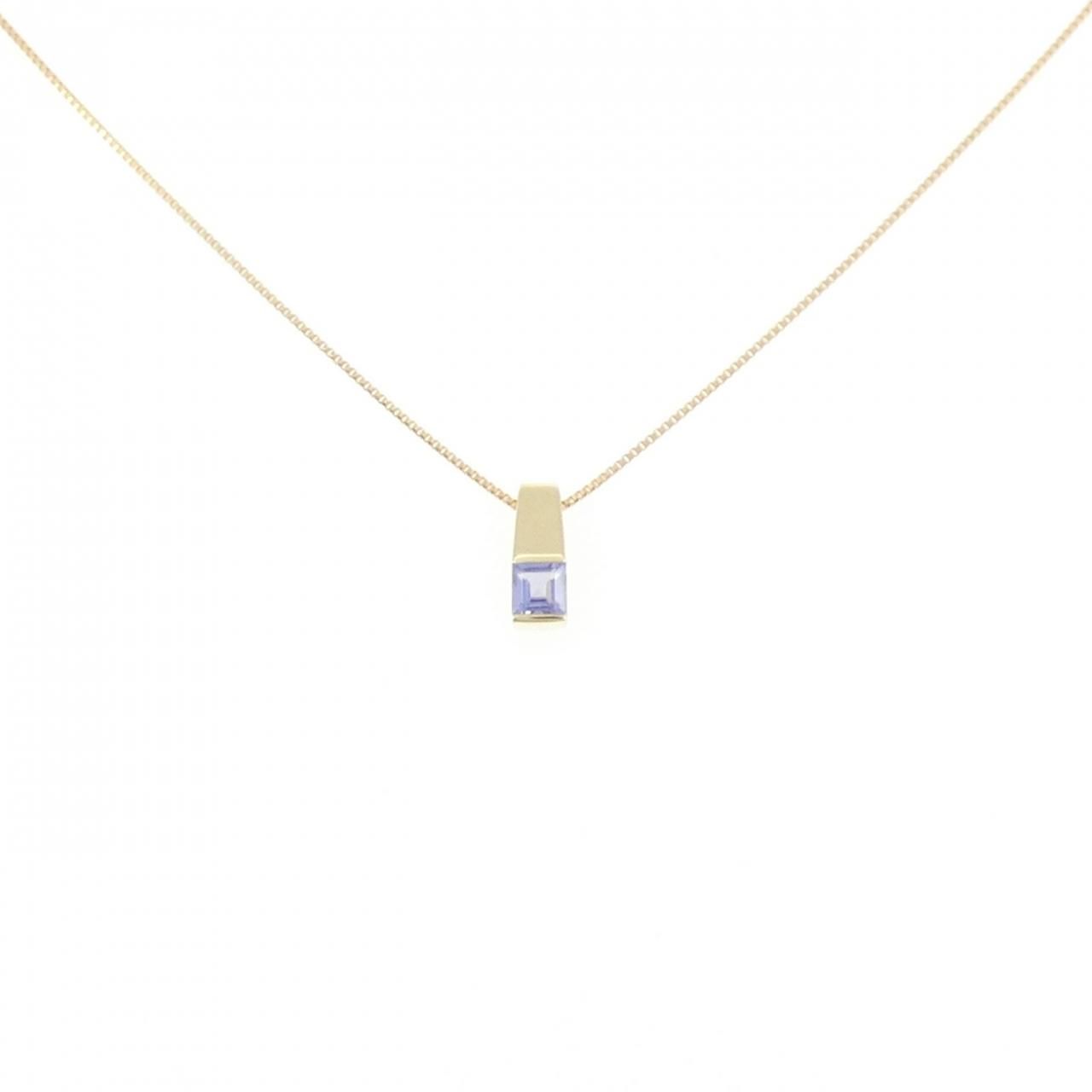 K18YG タンザナイト ネックレス 0.14CT