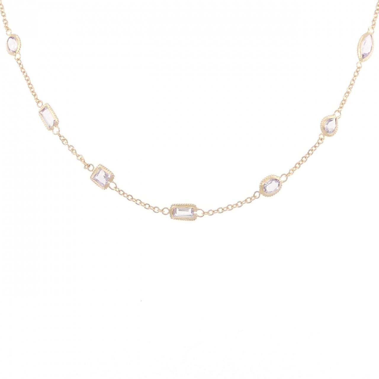 K18PG アメジスト ネックレス 5.37CT