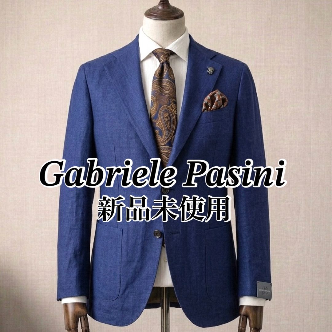 新品未使用】Gabriele Pasini テーラードジャケット ネイビー 44 春用