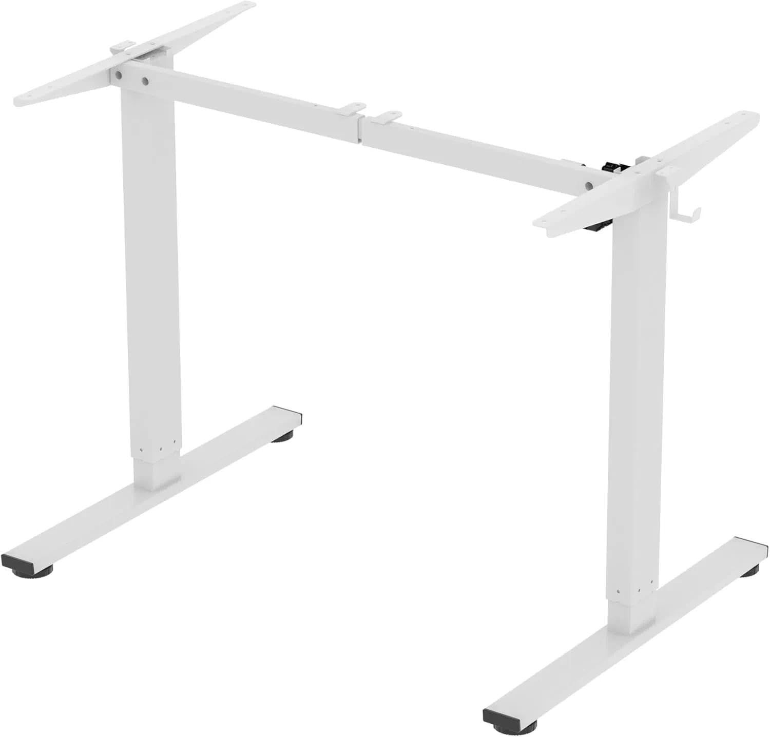 FLEXISPOT スタンディングデスクEF1 (幅120×奥行60,メモリー機能付き) 電動式 昇降デスク 高さ調節デスク 人間工学 メモリー機能付き オフィスワークテーブル パソコンデスク ゲーミングデスク 学習机 勉強机(フレーム(白),EF1フレーｍａ