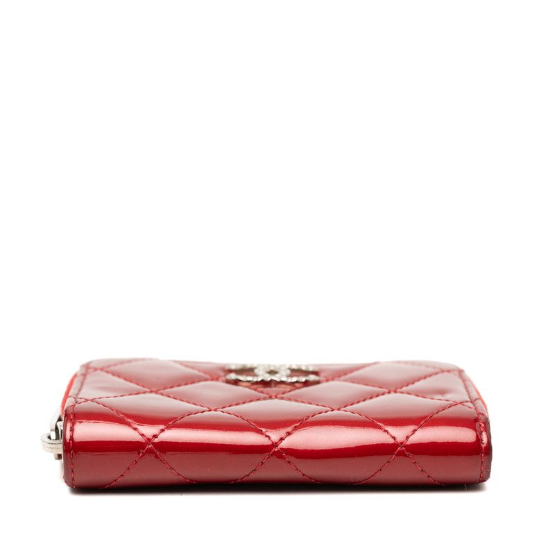 【CHANEL】シャネル ココマーク マトラッセ ケース レッド シャネル ココマーク マトラッセ ラウンドファスナー コインケース