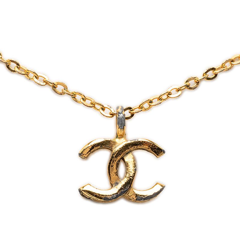 シャネル ココマーク ペンダント ネックレス ゴールド メッキ レディース CHANEL【1-0275339】