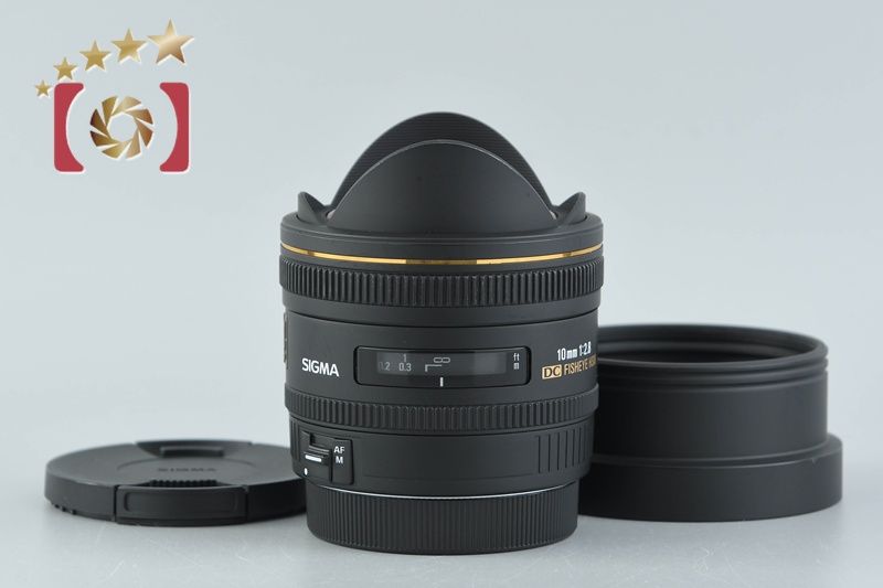 【中古】SIGMA シグマ 10mm f/2.8 EX DC FISHEYE HSM キヤノン用