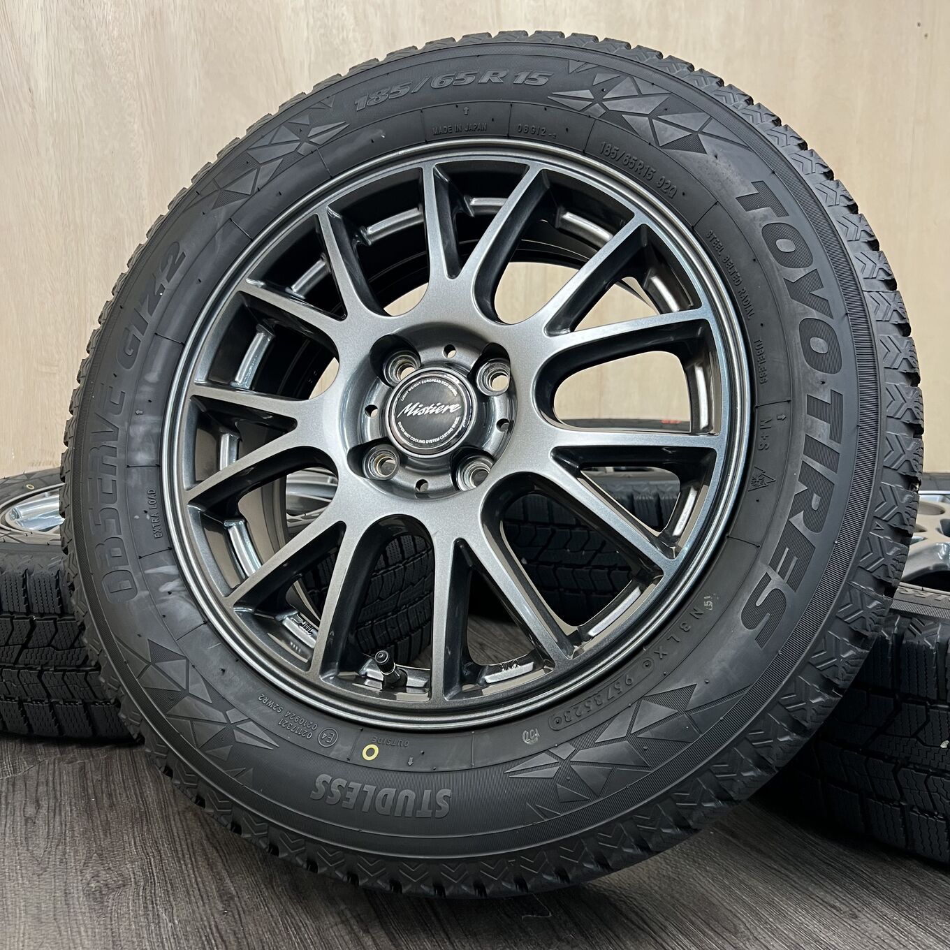 [セット]MISTIERE 15インチ + TOYO スタッドレスタイヤ 185/65R15 #178S40426