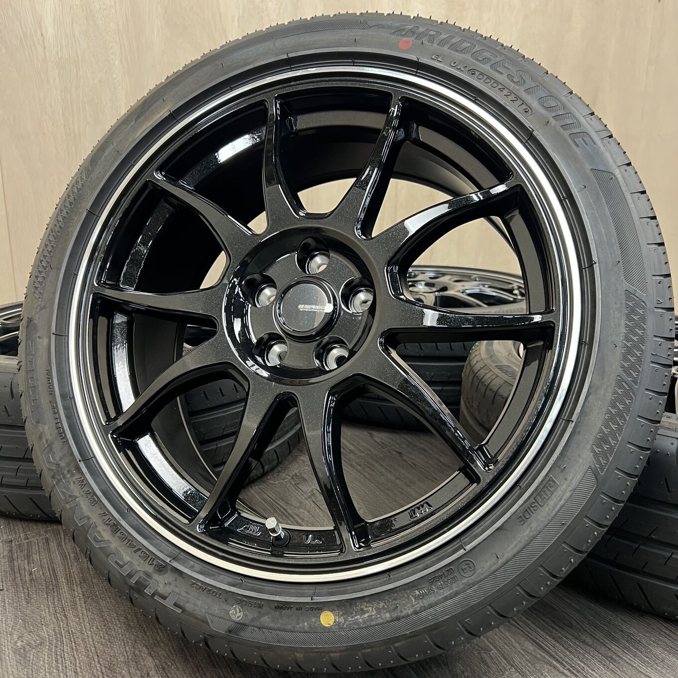 [セット]G SPEED 17インチ + BRIDGESTONE サマータイヤ 215/45R17 #190S40426