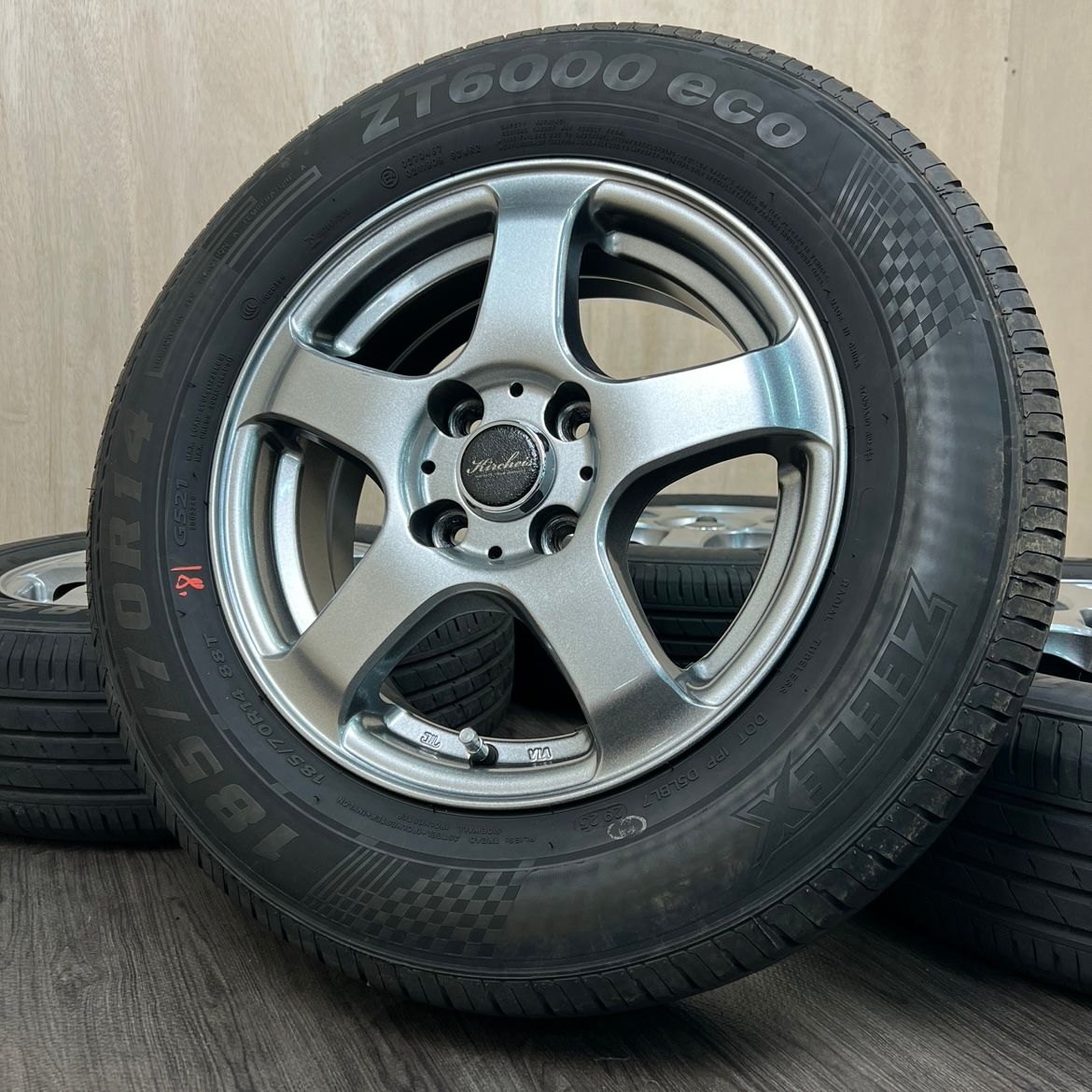 [セット]KIRCHEIS 14インチ + ZETEEX サマータイヤ 185/70R14 #19S40426