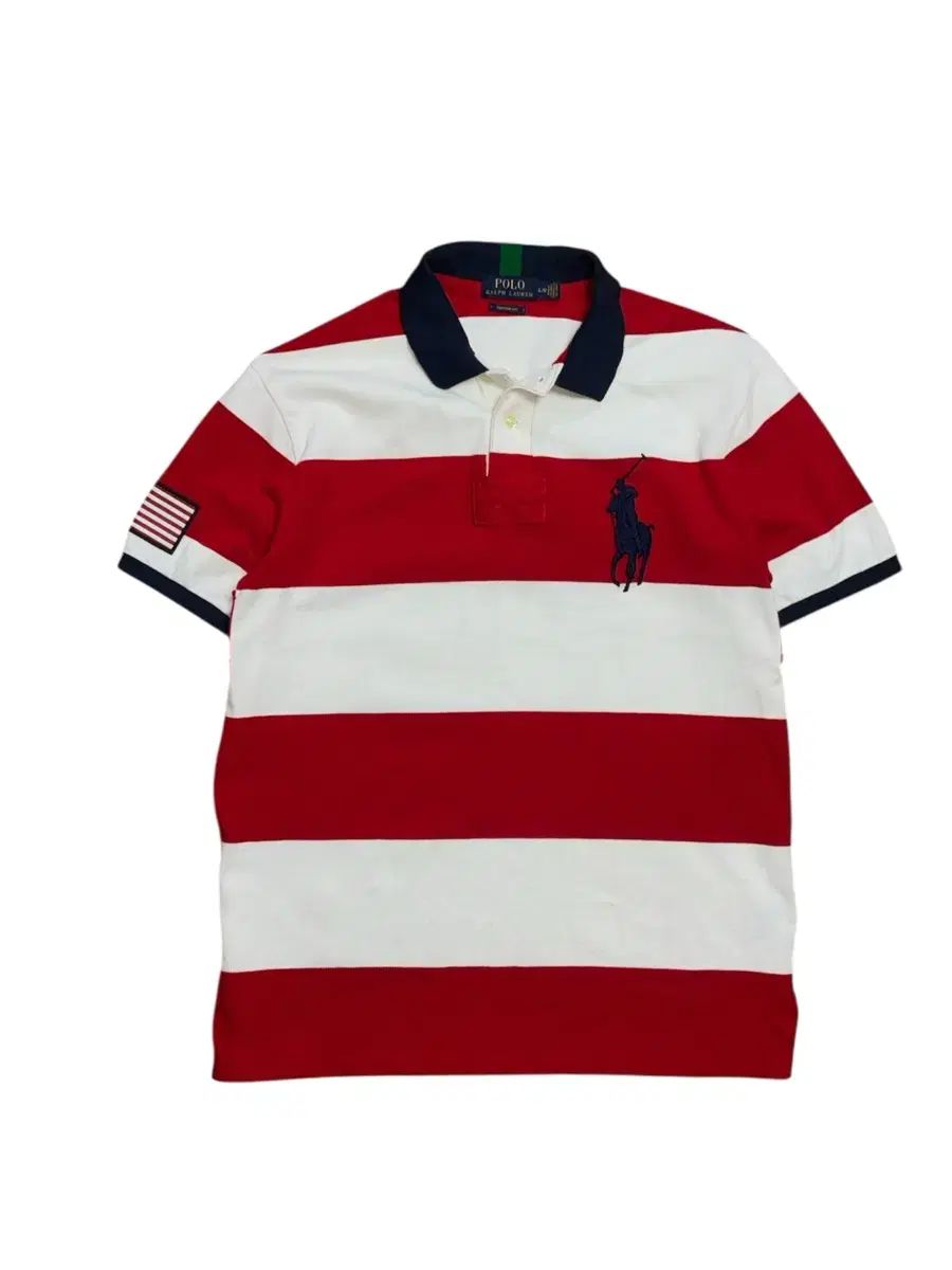 POLO RALPH LAUREN ポロラルフローレン ビックポニー 星条旗 半袖 カラーTシャツ