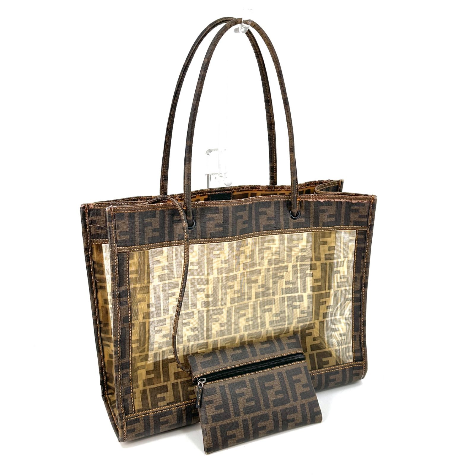 【美品】FENDI トートバッグ FFロゴ ブラック 8BH196 美品】FENDI トートバッグ FFロゴ ブラック 8BH196 FENDI フェンディ