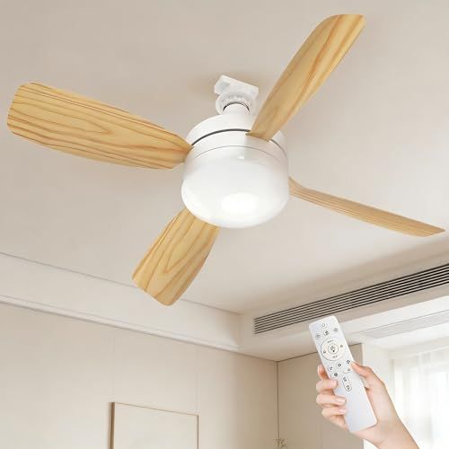 【新品】シーリングファンライト 6~8畳 正逆回転 小型 28W 3,000lm【壁スイッチ/リモコンメモリ機能】led ファン付き照明 DCモーター 扇風機 E26口金 調光調色 風量調整 タイマー 省エネ 静音 工事不要 簡単取付 照明器 c1ea3b64