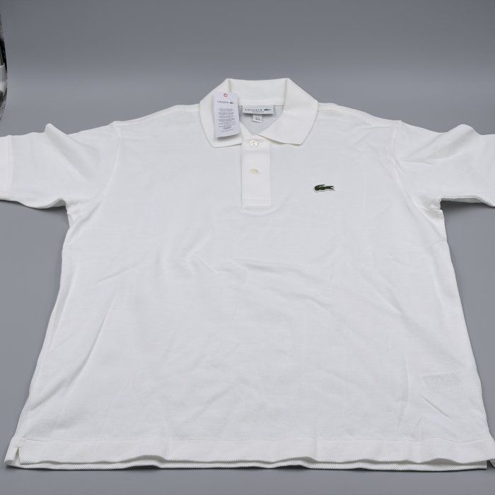 LACOSTE ラコステ クラシック フィット ピケ ポロシャツ ブラン 4