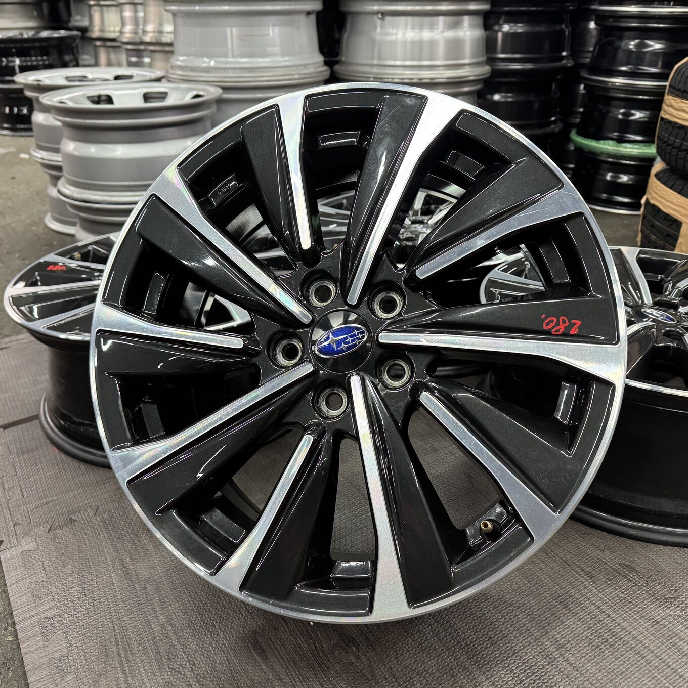 [セット]純正SUBARU 18インチ + DUNLOP サマータイヤ 265/65R18 #280S40925