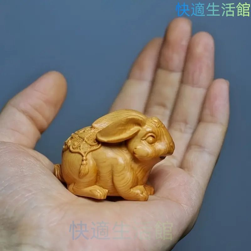 うさぎ 堤物 根付 木製 木彫 兎 Netsuke / アンティーク うさぎ 堤物 根付 木製 木彫 兎 Netsuke / アンティーク うさぎ 堤物