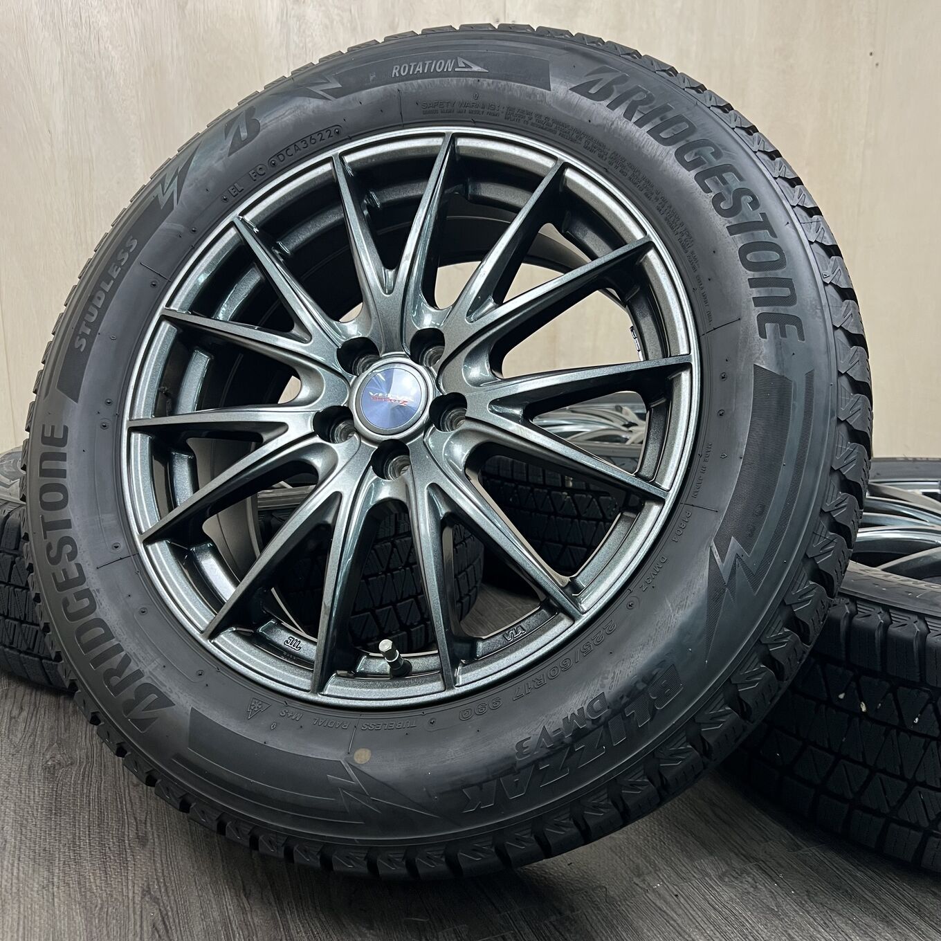 [セット]WEDS 17インチ + BRIDGESTONE スタッドレスタイヤ 225/60R17 #354S40925