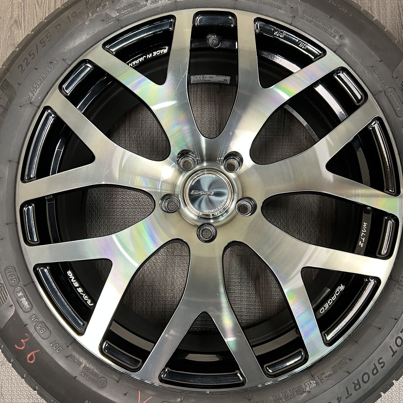 [ホイールのみ] ホイール 19インチ RAYS WALTZ FORGED 5x114.3 #36D40426