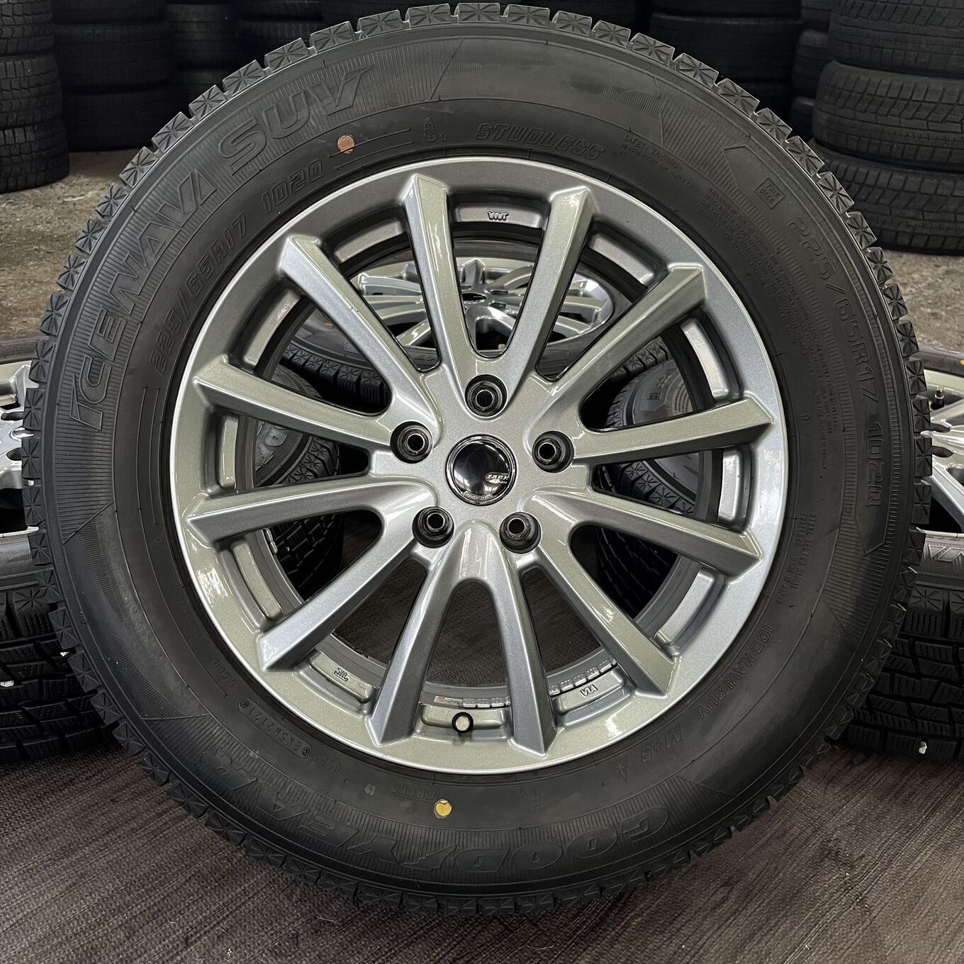 [セット]ZACK 17インチ + GOODYEAR スタッドレスタイヤ 225/65R17 #410S40325