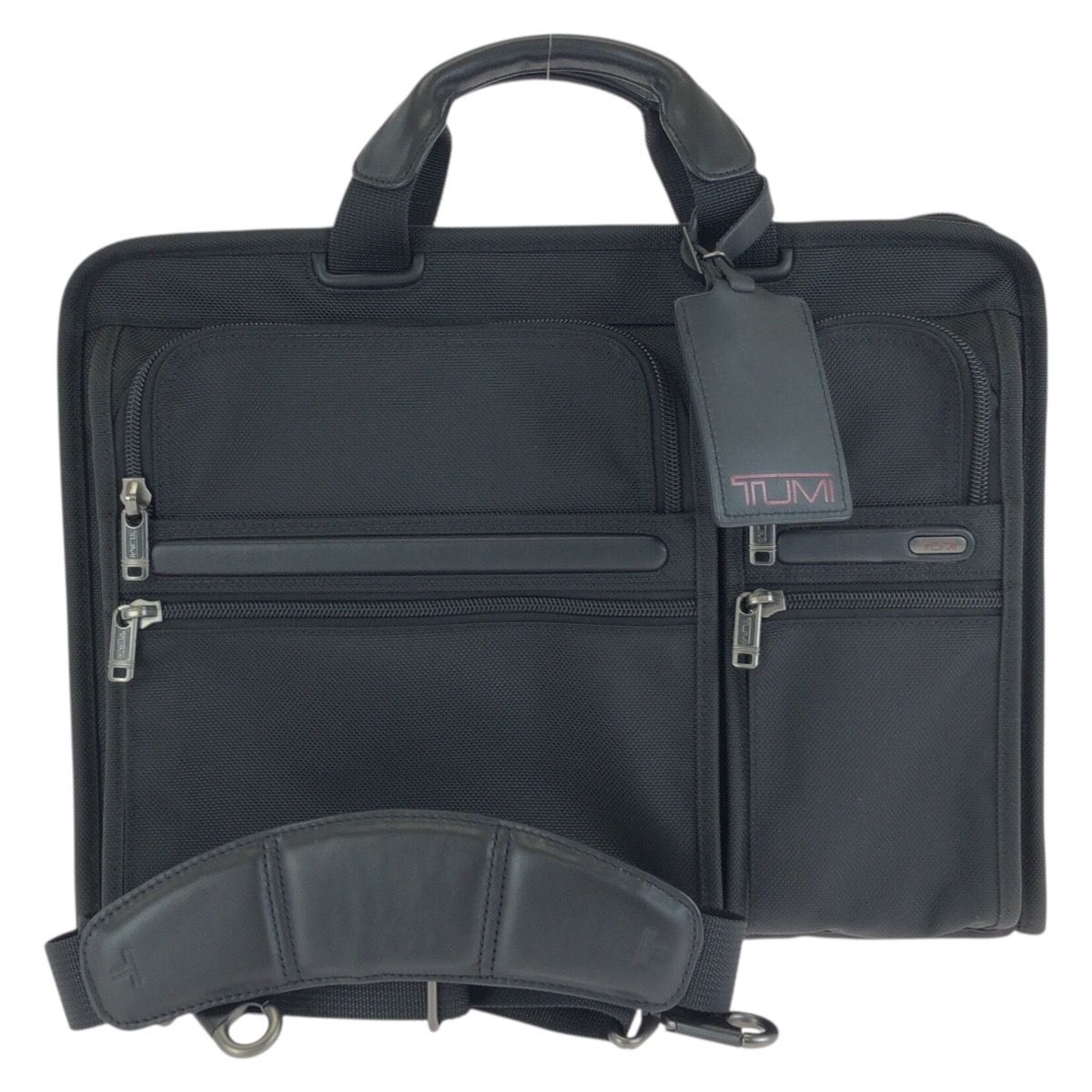 美品 TUMI トゥミ ALPHA 2way ブラック 黒 ガンメタ金具 ナイロン
