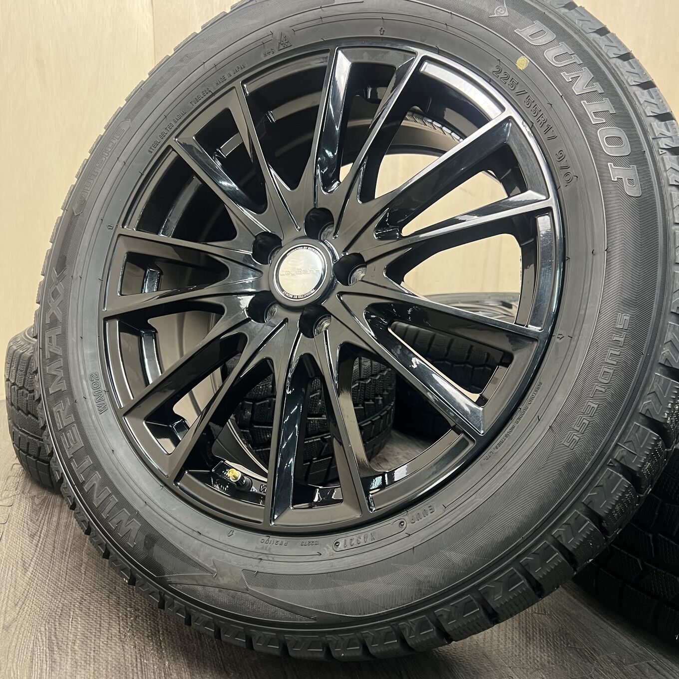 [セット]BIGWAY 17インチ + DUNLOP スタッドレスタイヤ 225/55R17 #456S40925