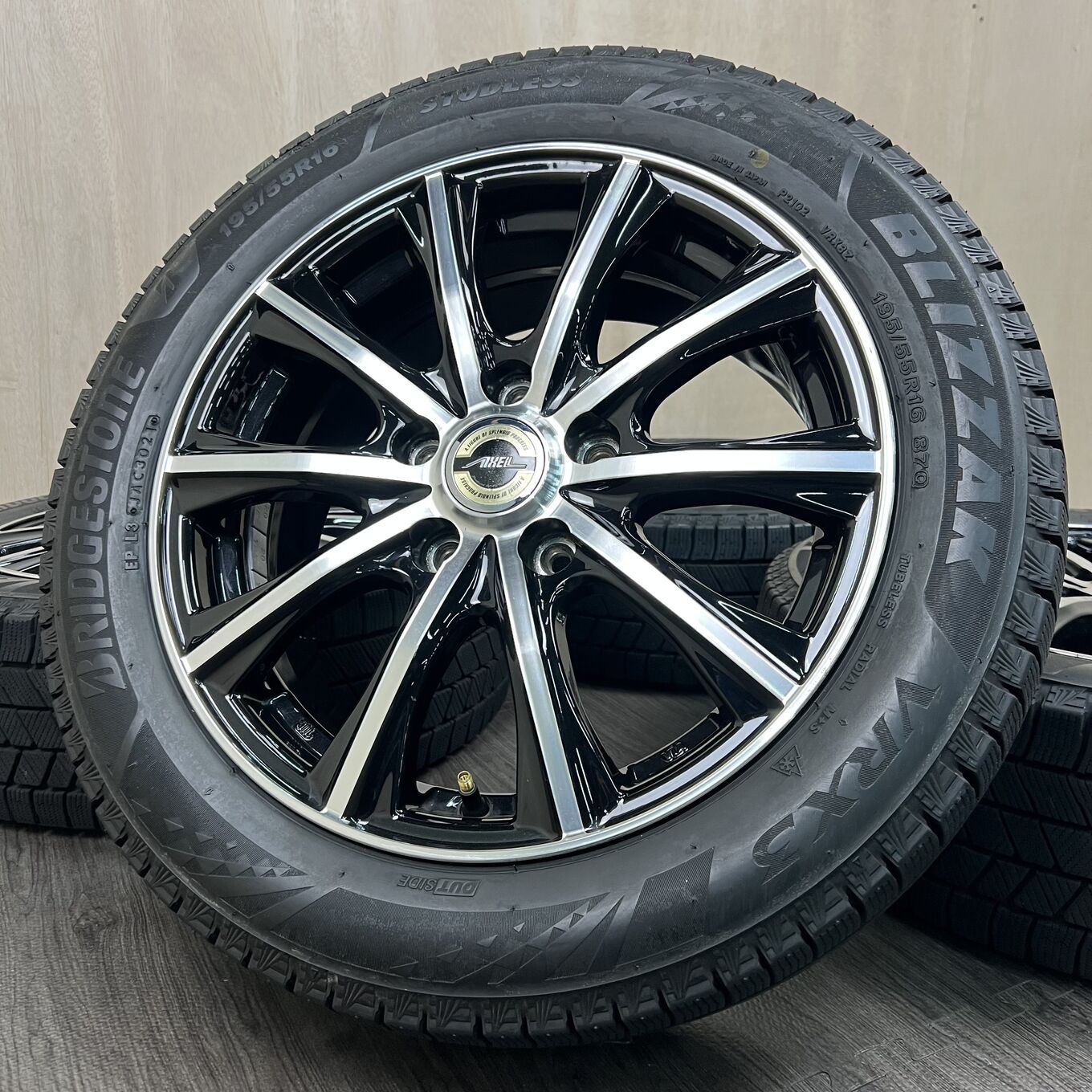 [セット]WEDS 16インチ + BRIDGESTONE スタッドレスタイヤ 195/55R16 #523S40925