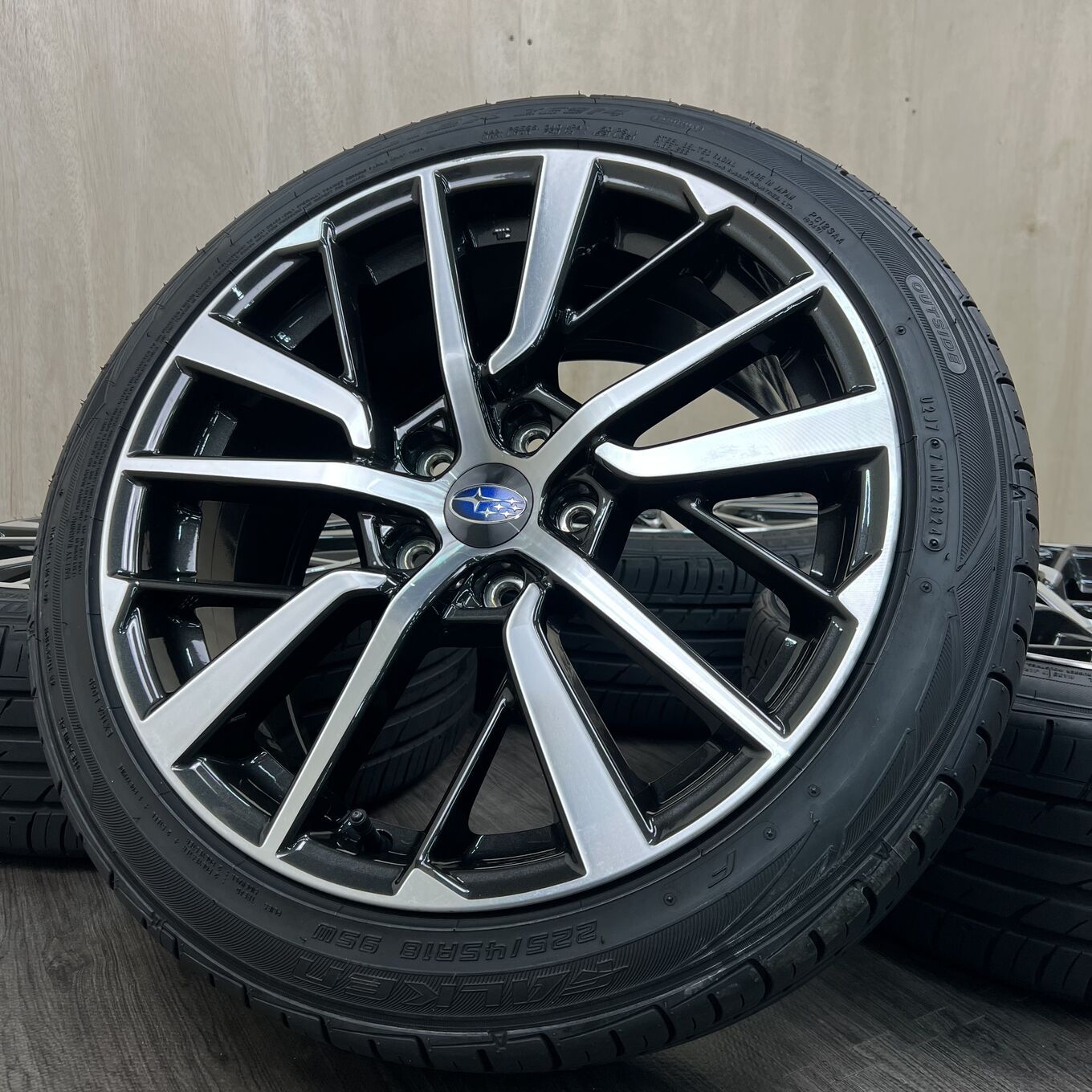 [セット]SUBARU 18インチ + FALKEN サマータイヤ 225/45R18 #524S40925