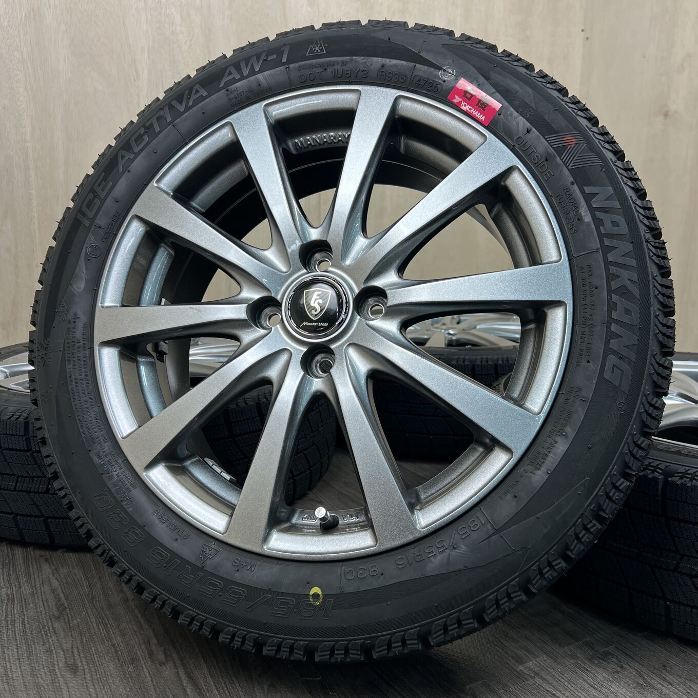 [新品タイヤ] MANARAY SPORT 16インチ 185/55R16 ホイールのみ] ホイール 16インチ MANARAY SPORT 4x100 #52D40426