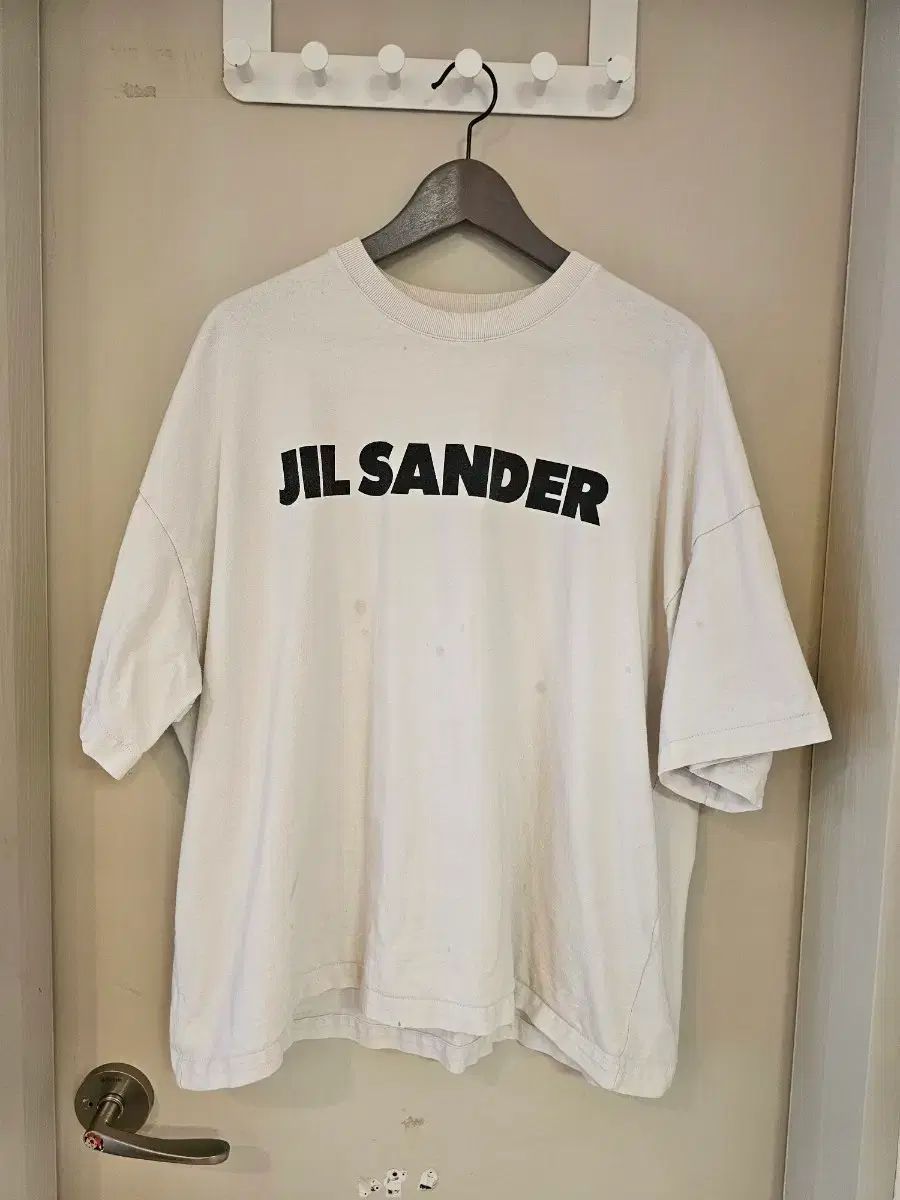 正規品 Jil Sander ジルサンダー オーバーサイズ ロゴ Tシャツ 白 XL