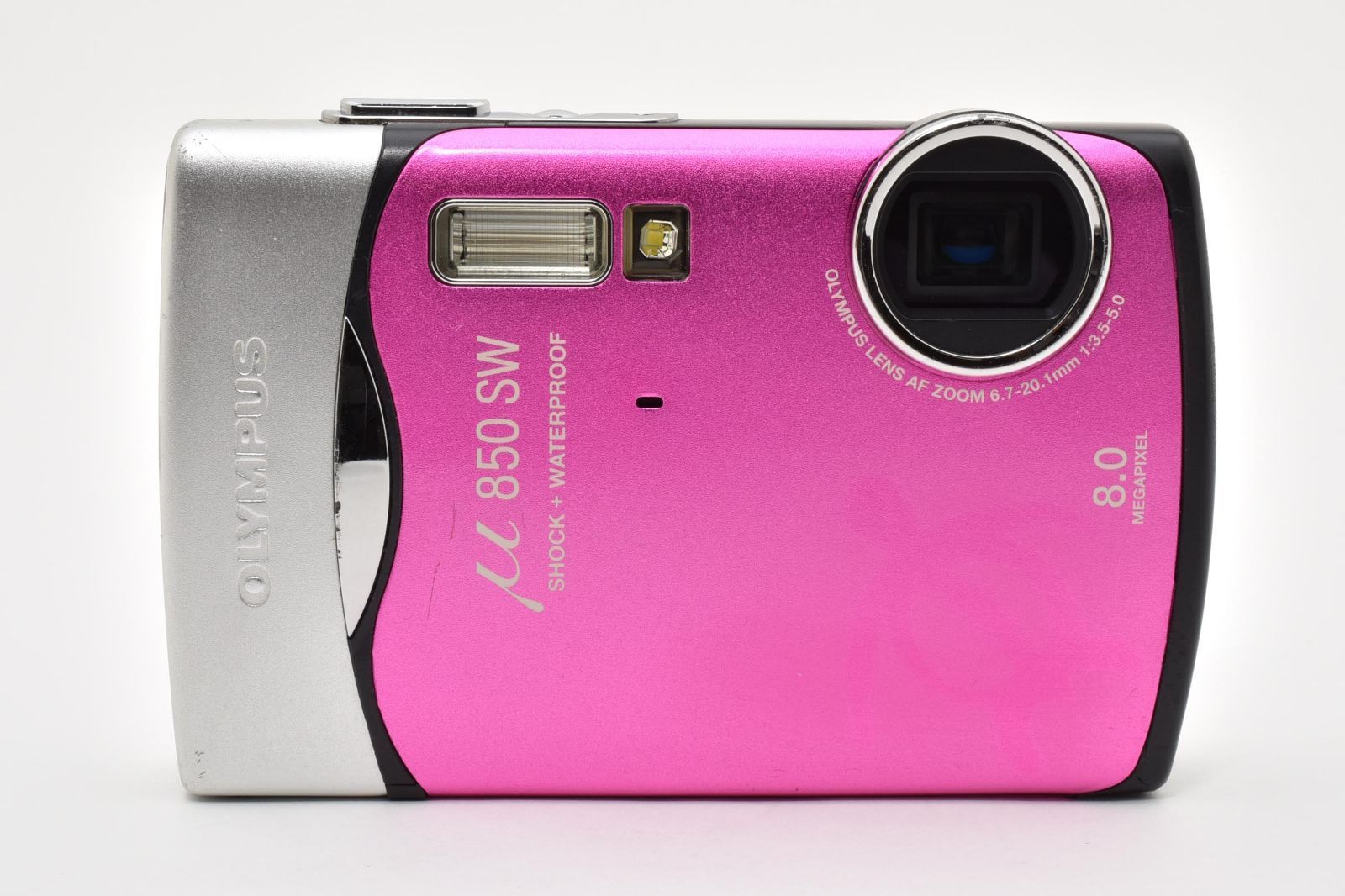 返品保証】☆光学極上品☆オリンパス OLYMPUS μ 850SW カシスピンク 