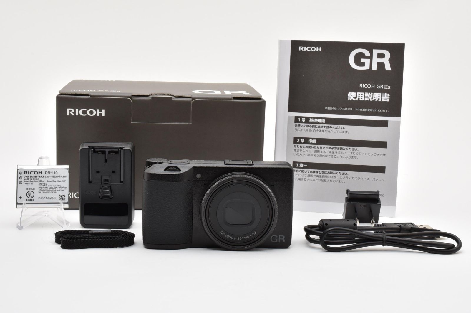返品保証】☆極上品☆リコー RICOH GR IIIx 《ショット数:146回