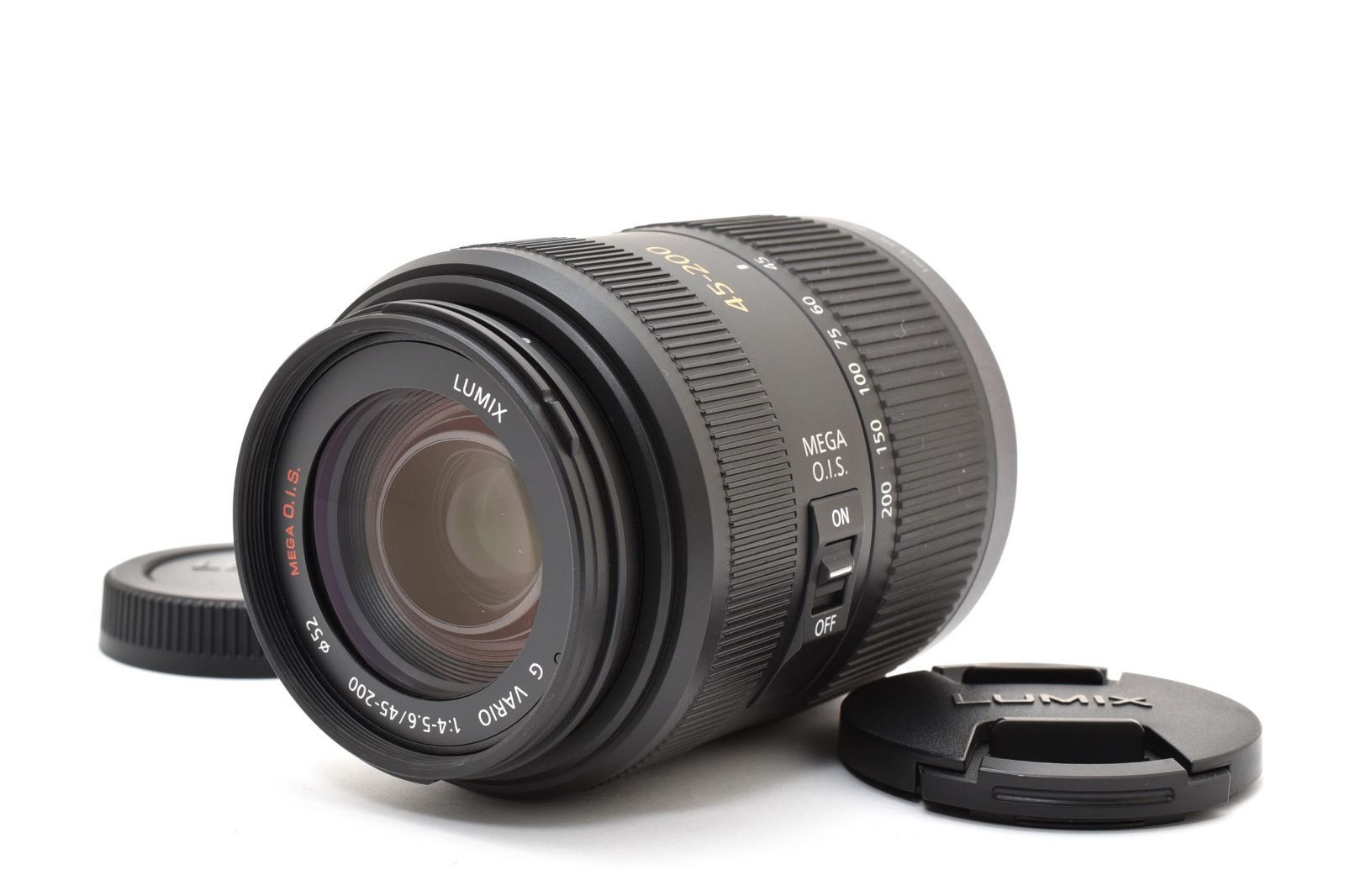 【返品保証】★美品★パナソニック Panasonic LUMIX G VARIO 45-200mm F4-5.6 MEGA O.I.S. H-FS045200★ L66#8175