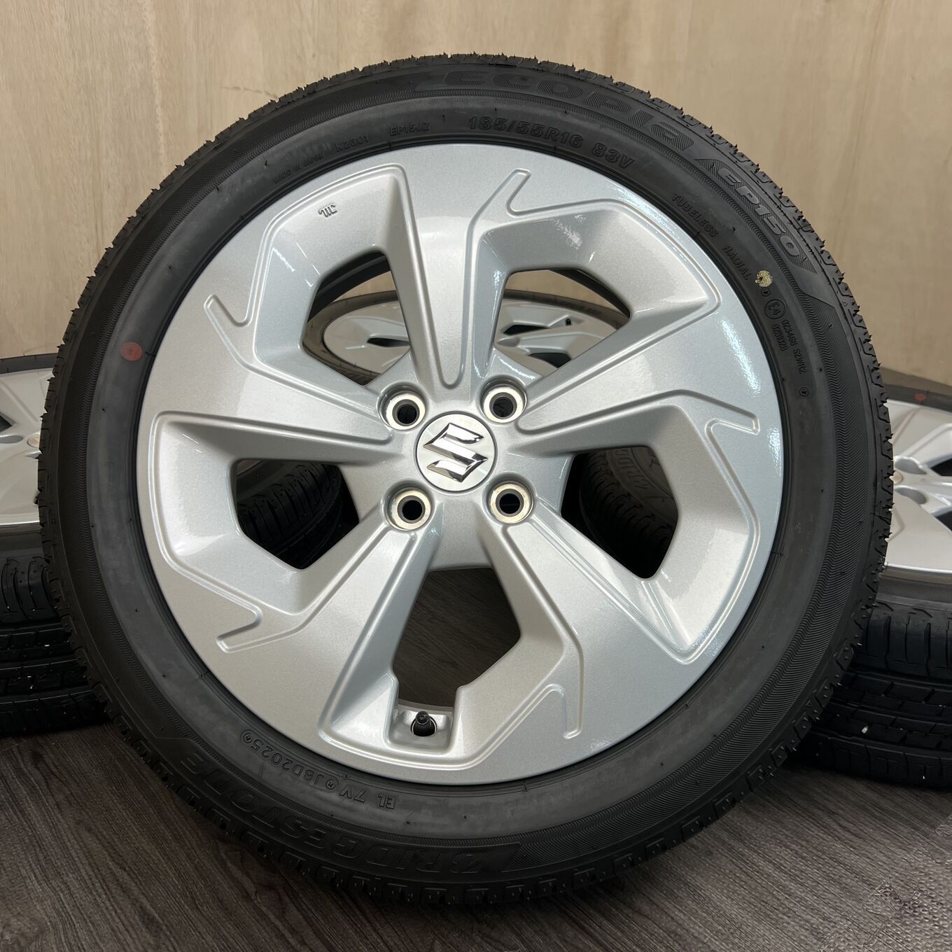 SUZUKI  夏タイヤ セット]純正SUZUKI 16インチ + BRIDGESTONE サマータイヤ 185/55R16