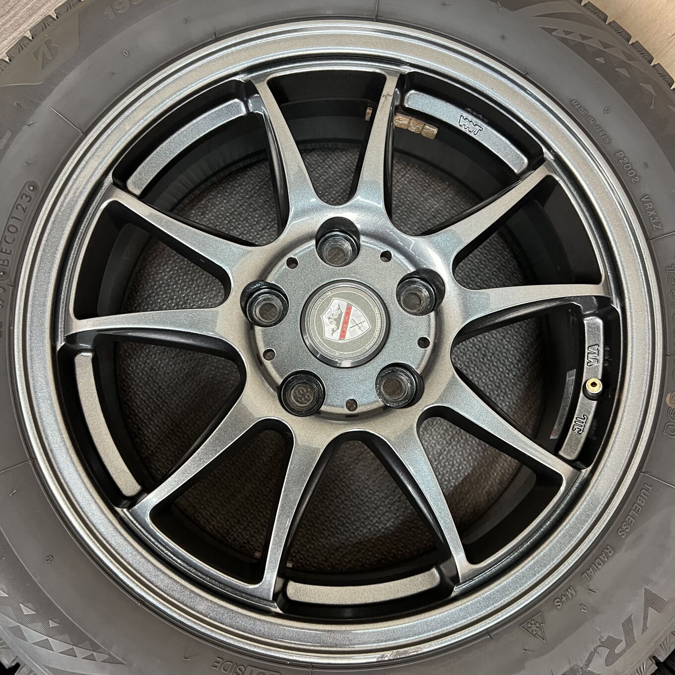 [セット]ESTROSA 16インチ + BRIDGESTONE スタッドレスタイヤ 195/60R16 #96S40426
