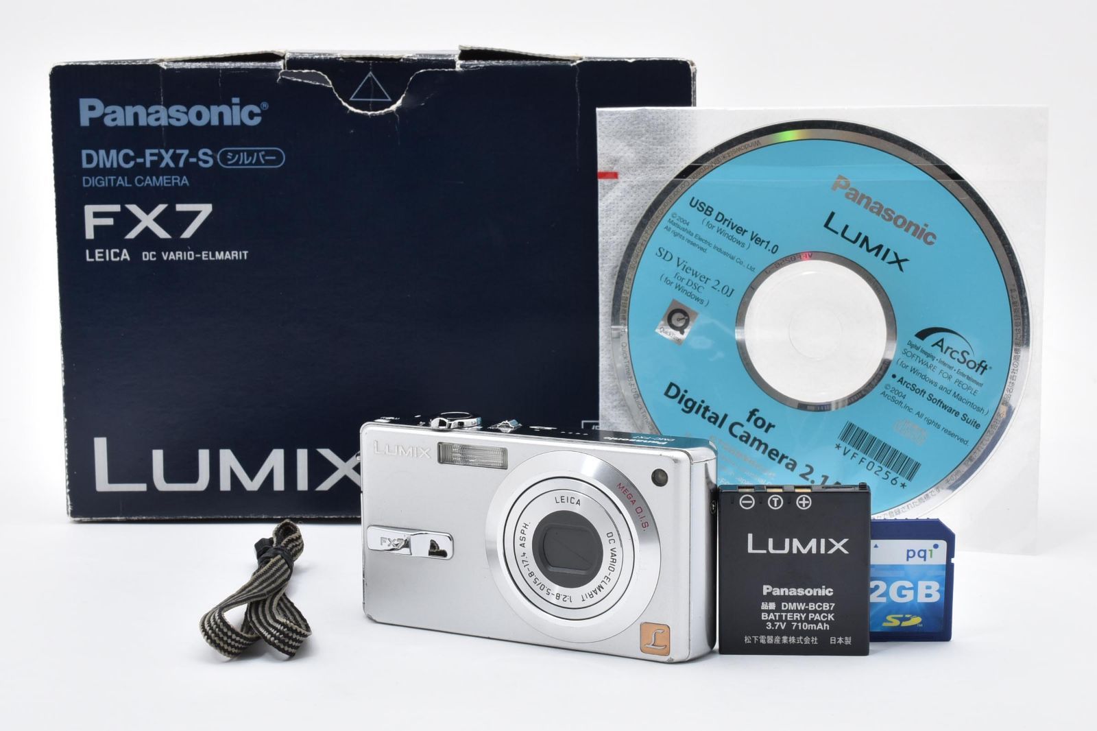 6897 【並品】 Panasonic Lumix Fx7 Compact Digital Camera 動作確認済 パナソニック コンパクトデジタルカメラ