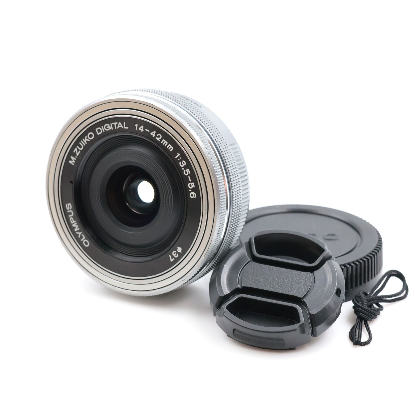 ■極上品■ OLYMPUS M.ZUIKO DIGITAL ED 14-42mm F3.5-5.6 EZ SLV 電動式パンケーキズームレンズ オリンパス