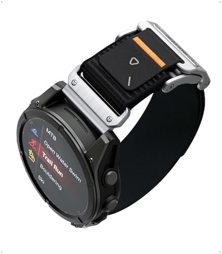 [Aulumu] C11 ガーミン ベルト 22mm クイックリリース | Garmin用 ベルト マグネット式 | Fenix 8 (47mm) / Fenix E (47mm) 対応 ナイロンバンドe 3bcce0a4
