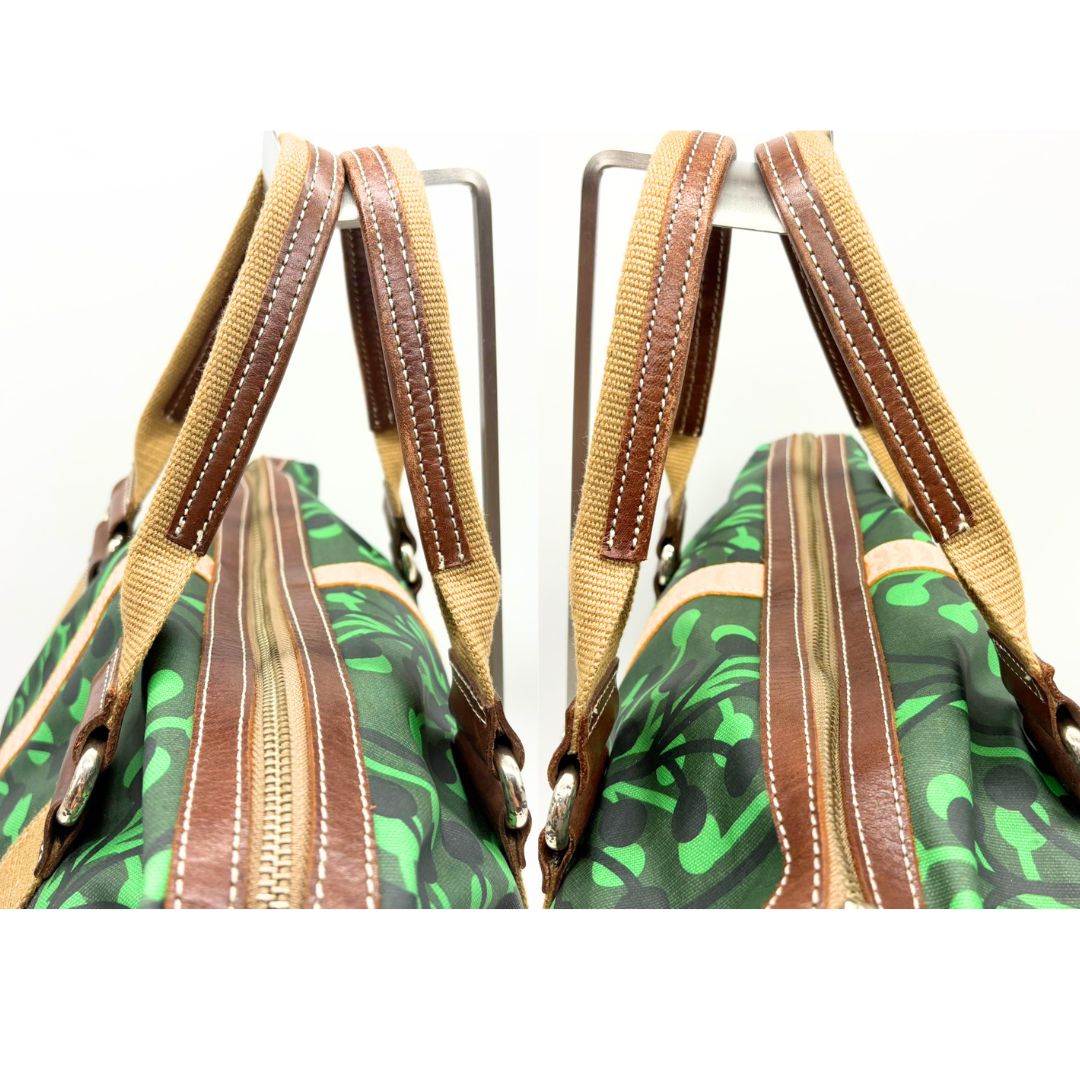 Orla Kiely オーラカイリー ボストンバッグ 2way ナイロン レザー