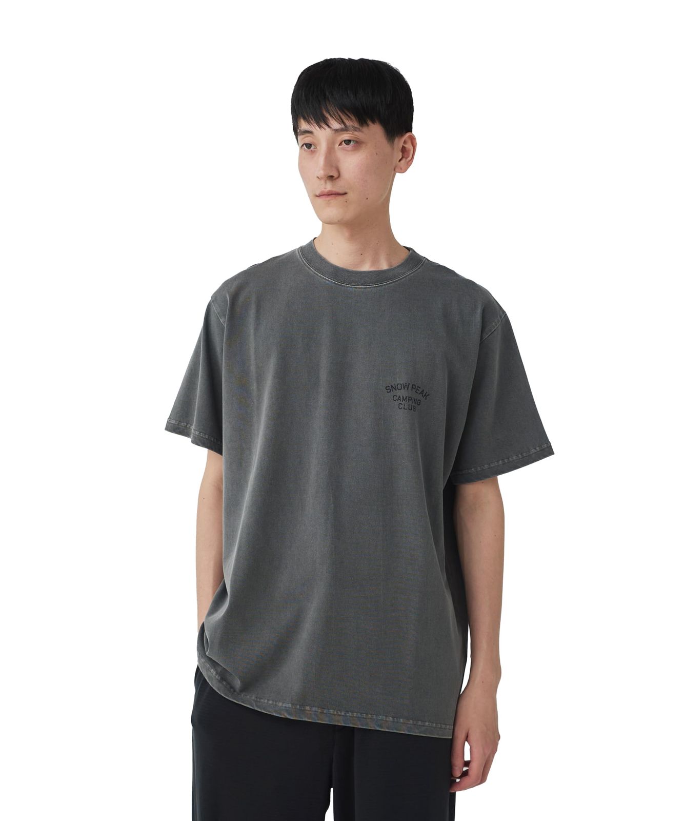 新品 [スノーピーク] Tシャツ Recycled Cotton Dyed T-Shirt SPC size XS CHARCOAL TS-25SU202フェス キャンプ アウトドア 6,706円