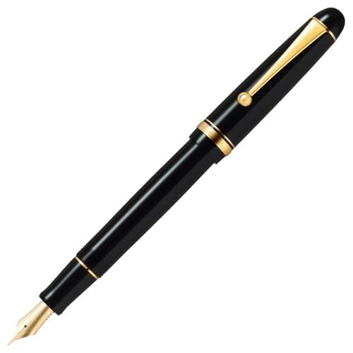 PILOT 万年筆 カスタム74 SM ソフト・ミディアム (ソフト調の中字) ブラック 黒 FKKN12SRBSM ペン先14K パイロット送料無料