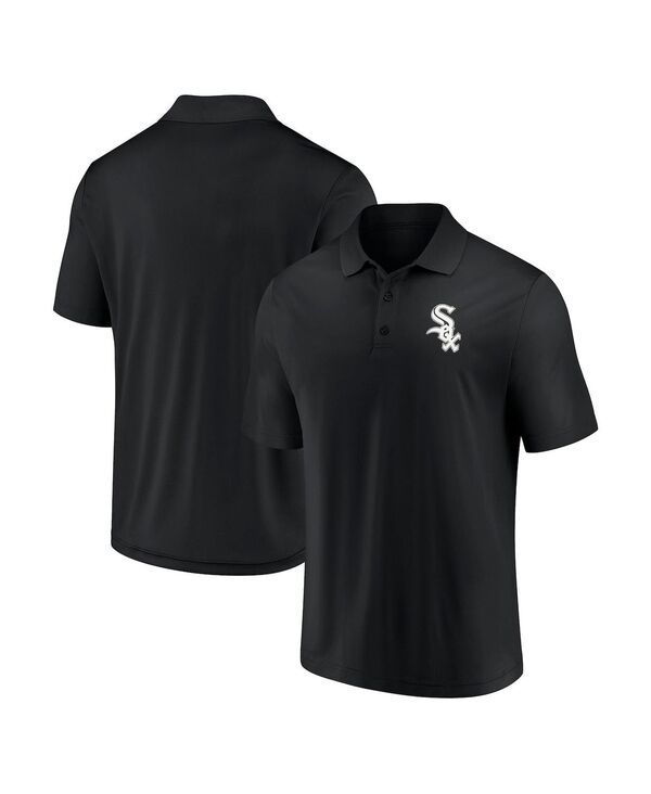ファナティクス メンズ トップス ポロシャツ ロゴ Fanatics Mens Black Chicago White Sox Primary Logo Polo Shirt Black ブラック
