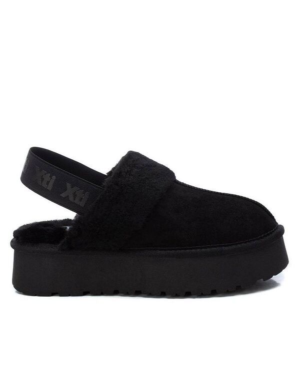 キシタイ レディース シューズ サンダル スエード Womens Winter Suede Clogs By XTI Black ブラック