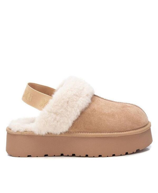 キシタイ レディース シューズ サンダル スエード Womens Winter Suede Clogs By XTI Beige ベージュ