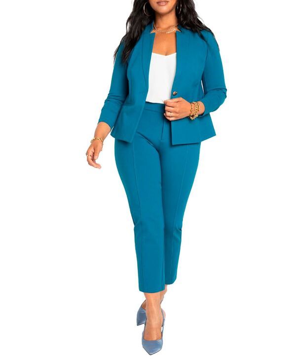 エロクイ レディース ボトムス カジュアルパンツ プラスサイズ トール ELOQUII Plus Size Tall The Ultimate Stretch Work Pant Moroccan b
