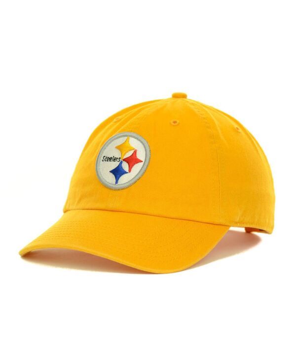 47 ブランド メンズ アクセサリー 帽子 Tシャツ キャップ 47 Brand Pittsburgh Steelers Clean Up Cap Yellow イエロー