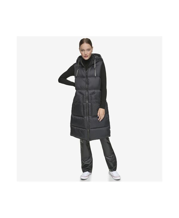 アンドリューマーク レディース アウター ベスト キルティング Andrew Marc Womens Kerr Horizontal Rail Quilted Matte Shell Puffer V