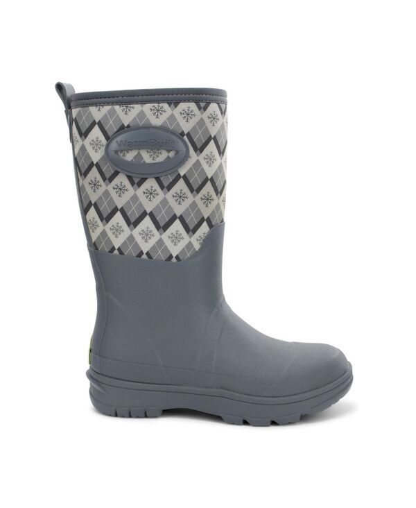 ウエスタンチーフ レディース シューズ ブーツ・レインブーツ Western Chief Womens Argyle Faux Fur Neoprene Mid Cold Weather Boot G