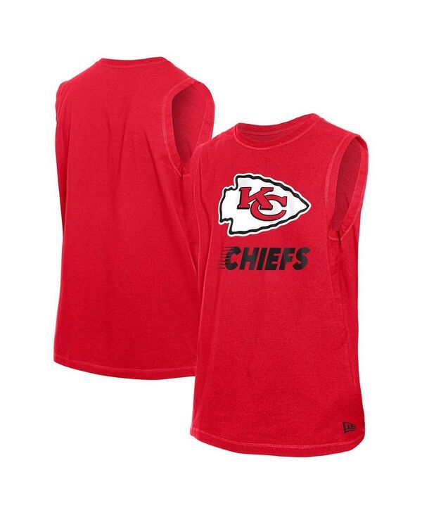 ニューエラ メンズ トップス タンクトップ New Era Mens Red Kansas City Chiefs Leisure Collection Tank Top Red レッド