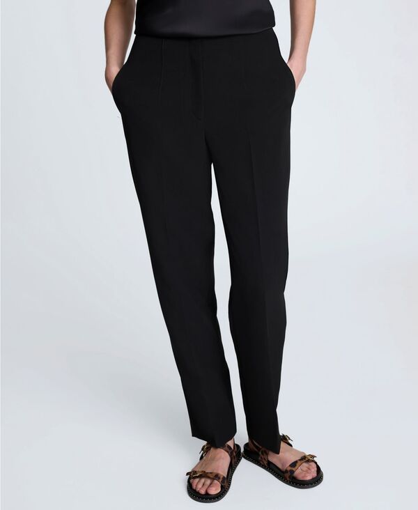 ケネスコール レディース ボトムス カジュアルパンツ パンツ Kenneth Cole Womens Luxe Twill StraightLeg Pants Black ブラック