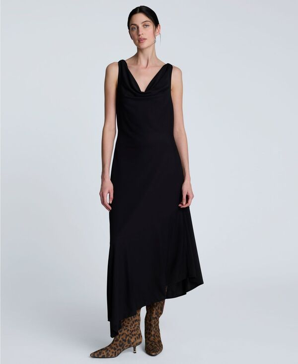 ケネスコール レディース トップス ワンピース アシンメトリー マキシワンピース マキシ Kenneth Cole Womens Cowlneck AsymmetricHem Maxi Dress B