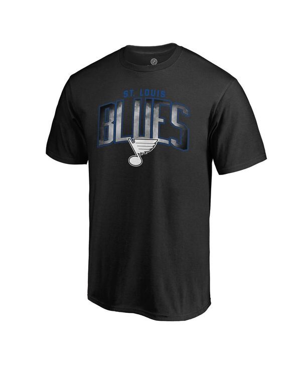 ファナティクス メンズ トップス Tシャツ Fanatics Mens Black St Louis Blues Arch Smoke Tshirt Black ブラック